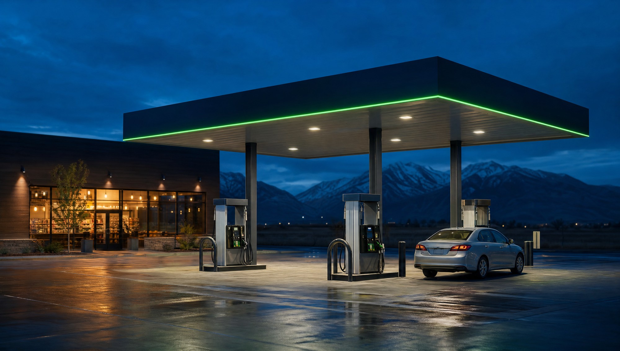 Illustrative fuel station
